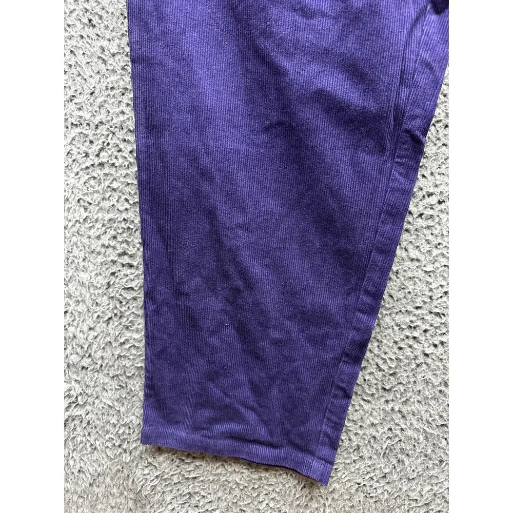 Theories of Atlantis Stamp Lounge Baggy Cord Pants Eggplant Mens Size XL